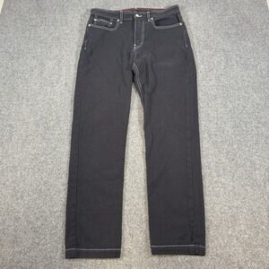 American Giant Jeans Mens 30x30 Charcoal Black Roughneck Stretch Canvas Straight